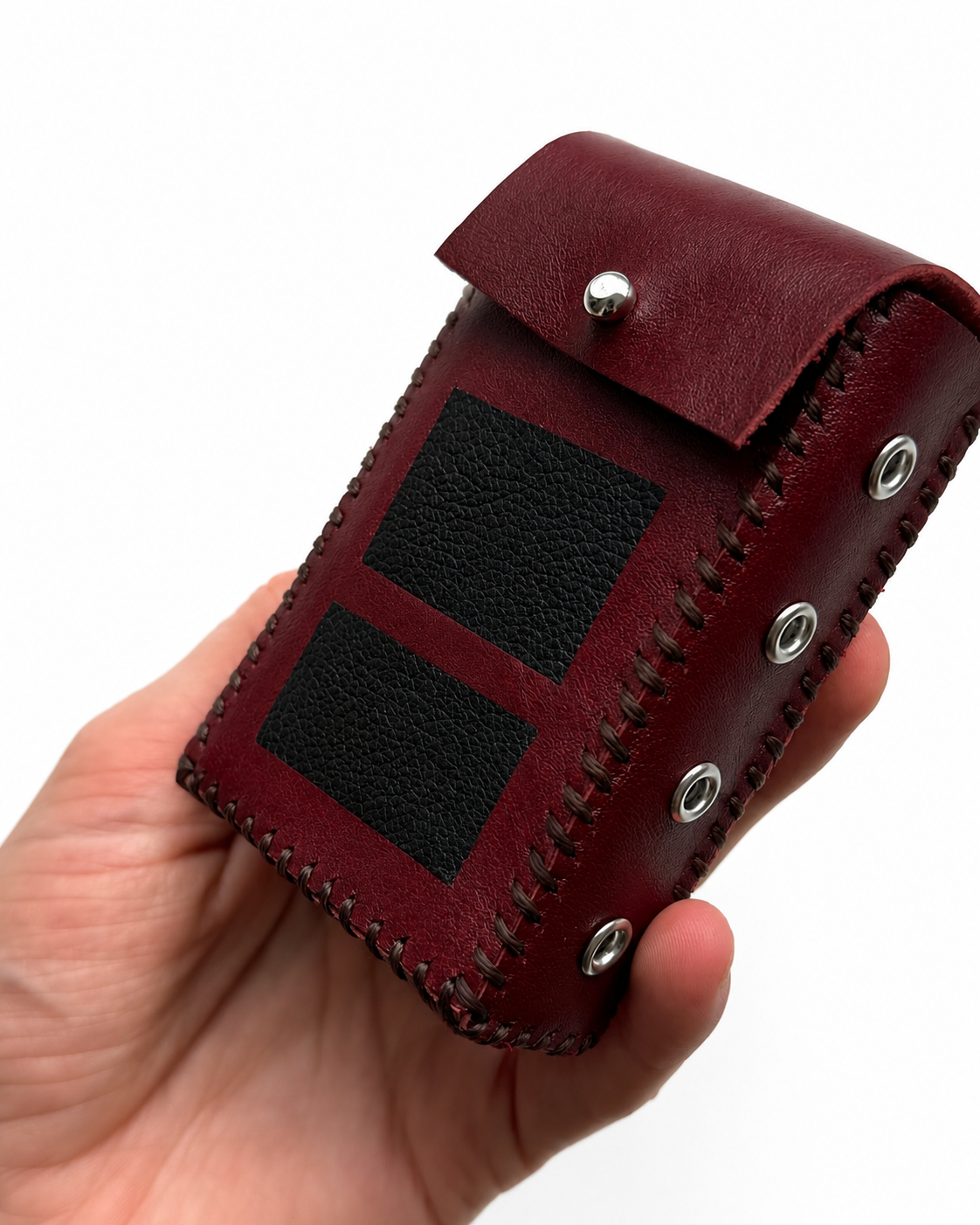 Red Double Square Cigarette Case